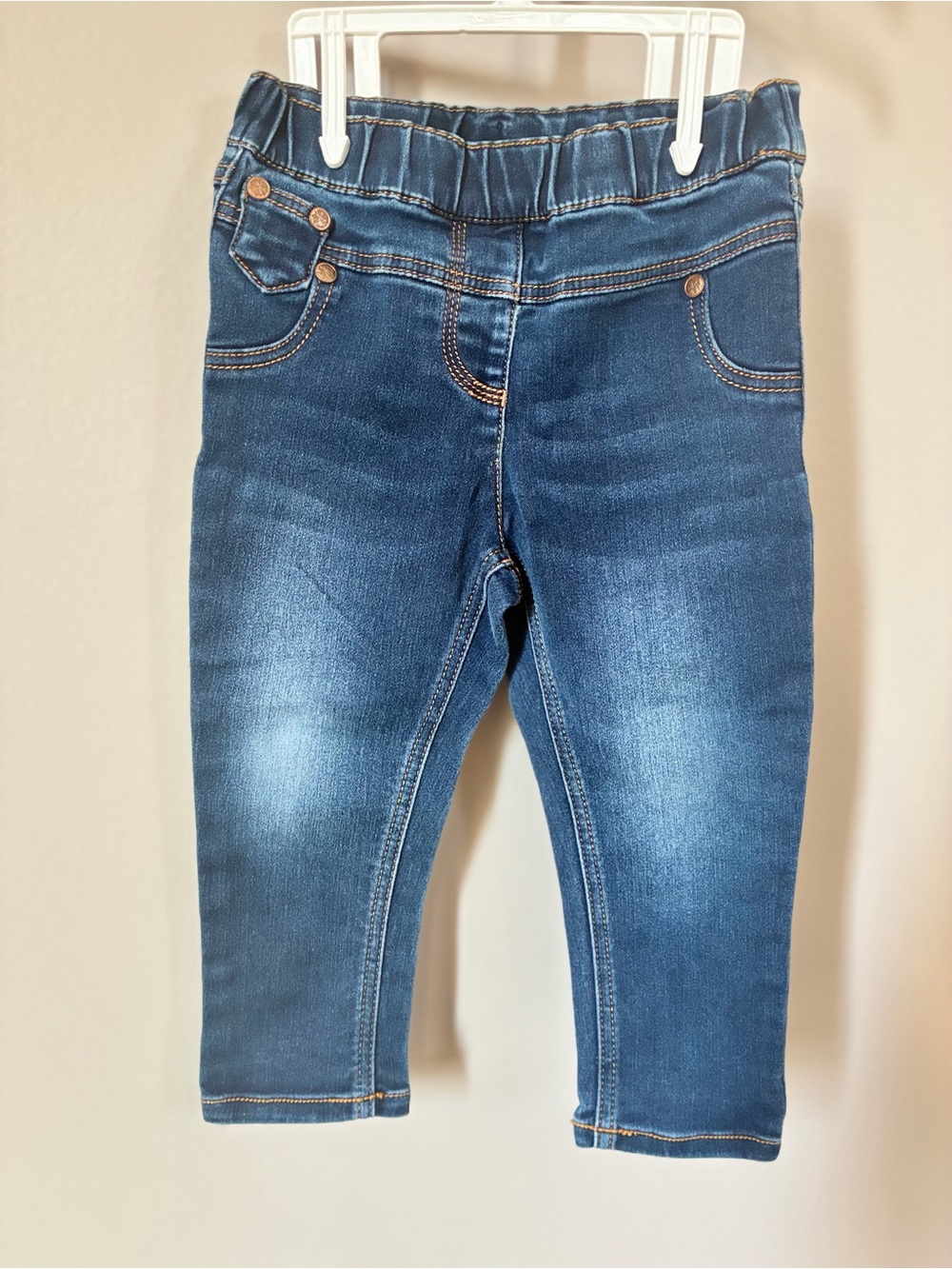 Next Baby Girl Blue Pull-On Denim Jeans 12–18 Months